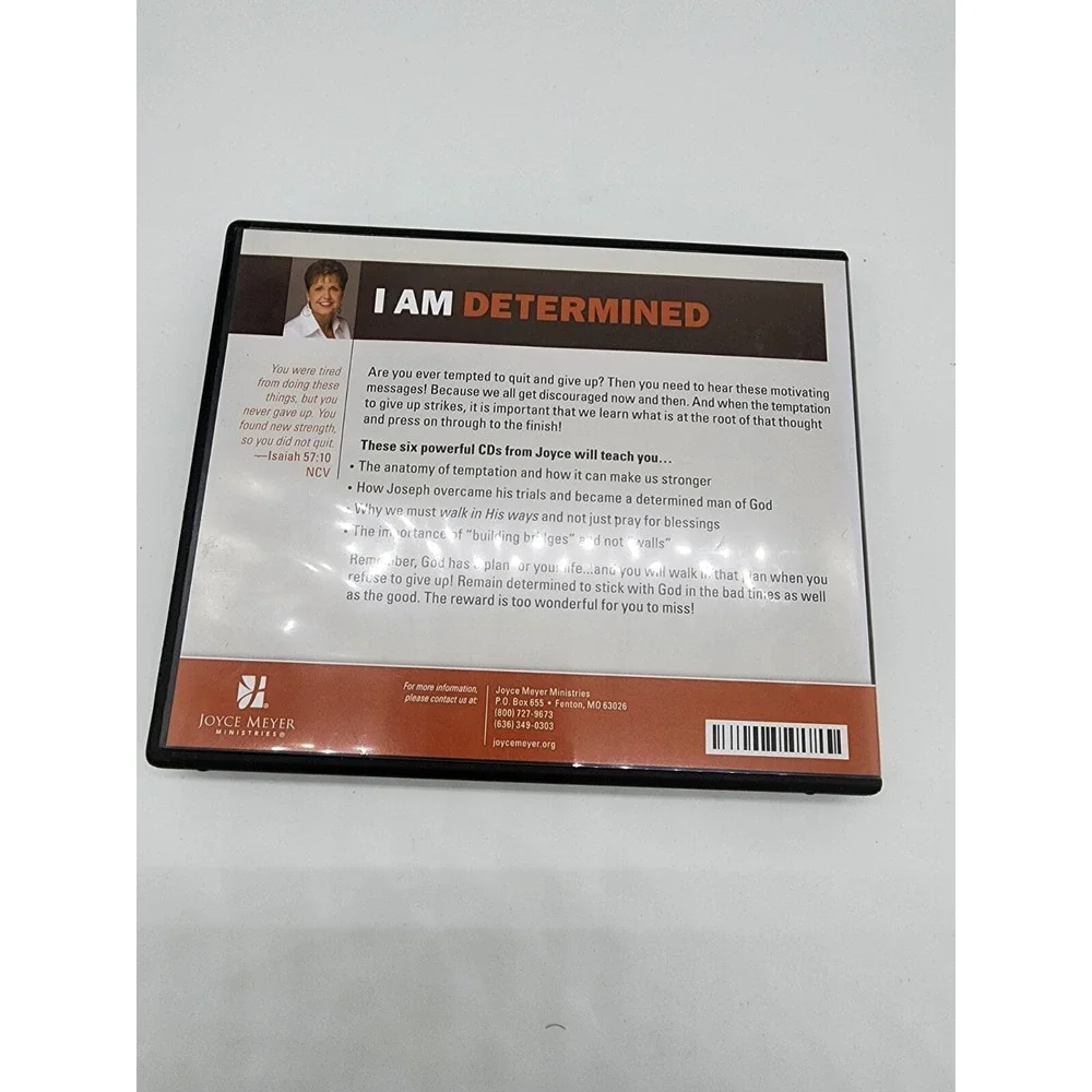 Joyce‎ Meyer I Am Determined 6 CD set Christian teaching